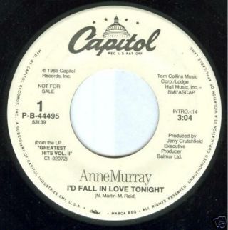 Anne Murray White Label Pr0m0 45 Rpm Vinyl Record I 