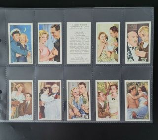Cigarette Cards - Gallaher - Shots From Famous Films - Full Set 48 - Vg