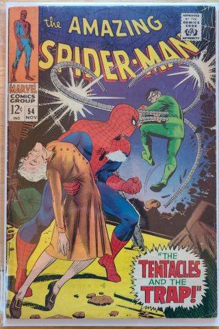 The Spider - Man 54 (1967,  Marvel) Silver Age Comic