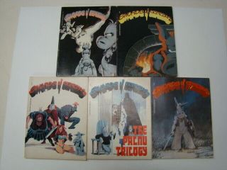 1981 Sword Of Cerebus Aardvark Graphic Novels 1,  2,  3,  4 & 5 Dave Sim Art Vg/fn