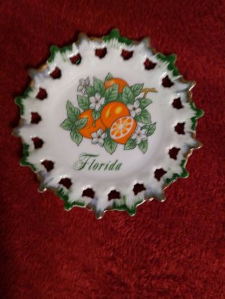 Vintage Antique Florida Souvenir Plate 5 "