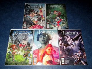 Horizon Zero Dawn 0 1 2 3 4 A 1st Print Set (5) Fcbd Titan Comic 2020 Momoko Nm
