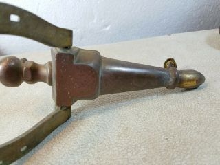 Salvaged Vintage Brass Horseshoe Door Knocker 7 1/2 