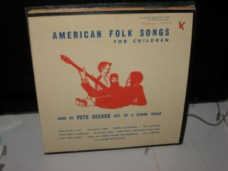 Pete Seeger American Folk Songs For Children Lp W/lyric Booklet