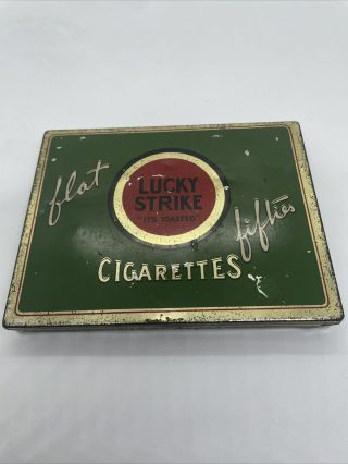 Vintage Cigarette & Cigar Tins Lucky Strike Chesterfield Grandee Sunset Club