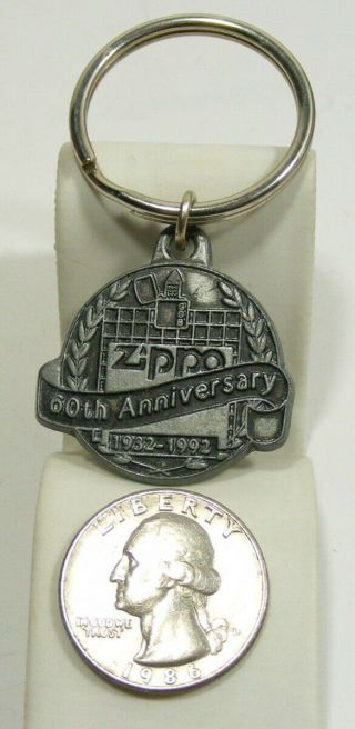 Zippo 60th Anniversary 1932 To 1992 Key Chain Keychain
