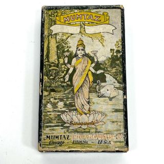 Vintage Mumtaz Saraswati Cigar Cigarette Clove Bidis Beedi Tobacco Box Perfume