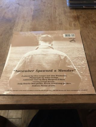 Morrissey November Spawned A Monster 7” Vinyl 3