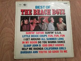 The Beach Boys Best Of The Beach Boys 1966 Vinyl Lp Very Good Capitol