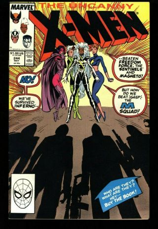 Uncanny X - Men 244 Fn/vf (7.  0) Wp Marvel Comics 1989 1st Appearance Jubilee