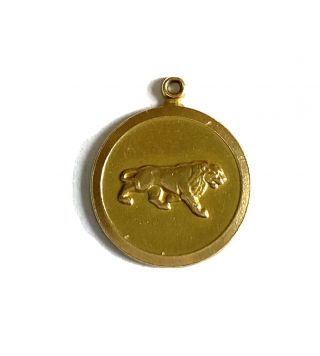 9ct 375 Vintage Gold Leo Lion Pendant Charm Circa 1961 Horoscope,  Zodiac Sign