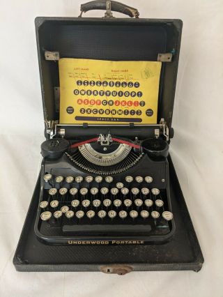 Vintage Antique Underwood Portable Typewriter