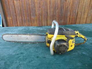 Vintage Mcculloch Mac 10 - 10 Automatic Chainsaw Chain Saw With 15 " Bar