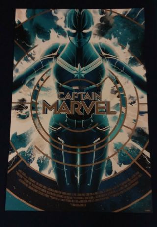 Mondo Captain Marvel By Matt Taylor 24 X 36 Variant Art Poster Print