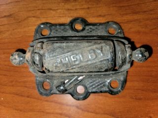Vintage Shelby Ornate Cast Iron Victorian Spring Loaded Screen Door Gate Hinge.