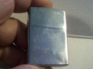 1997 Brushed Chrome Zippo Lighter Rebuilt By Zippo In 2007 Hinge & Pin