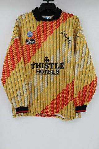 Vintage Asics 95/96 Leeds United Goalkeeper Jersey Shirt Long Sleeve Men 
