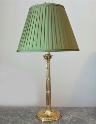 Vintage Mario Buatta For Frederick Cooper Brass Table Lamp Hollywood Regency