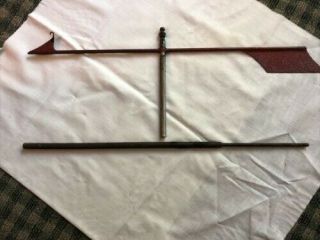 Vintage 27 " Red Metal Weather Vane Arrow - From The 50 