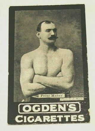 Peter Maher,  Heavyeight Boxer.  A Series No.  74.  Ogden 