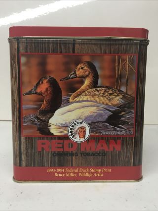 Red Man Chewing Tobacco 1994 Limited Edition Tin Duck Stamp Print
