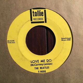 45 Rpm Beatles Tollie 9008 Love Me Do / P S I Love You Vg,