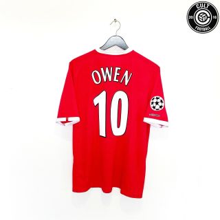 2001/02 Owen 10 Liverpool Vintage Reebok Cl Home Football Shirt Jersey (l)