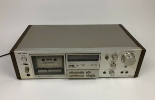 Vintage Sony Stereo Cassette Deck - Model Tc - K61 - Powers On; Perfectly