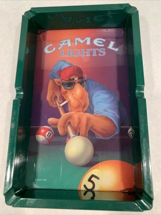 Vintage 1992 Camel Lights Cigarette Promotional Joe Kool Pool Table Ashtray