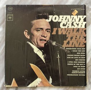 Johnny Cash I Walk The Line Columbia Vinyl Lp Record Cs 8990 Country Vg,