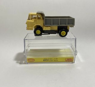 Vintage Aurora Thunderjet Yellow & Gray Mack Dump Truck Ho Slot Car No.  1362