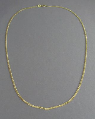Vintage Italy 750 18k Yellow Gold Mariner Gucci Link Chain Necklace 1.  5mm 2.  3g