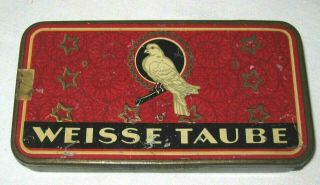 Weisse Taube White Dove Tobacco Tin Germany 3
