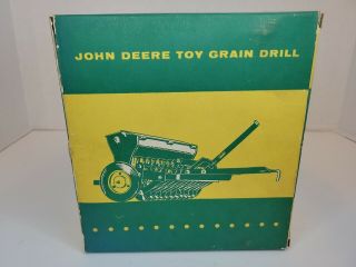 Vintage John Deere Toy Grain Drill Box Only Empty