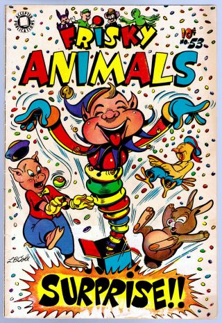 Frisky Animals 53 In Vg/fn A Accepted Publications Golden Age Comic
