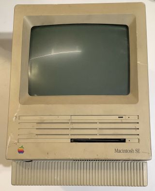 Apple Macintosh Se Model M5011 Vintage Personal Computer 1986 As/is