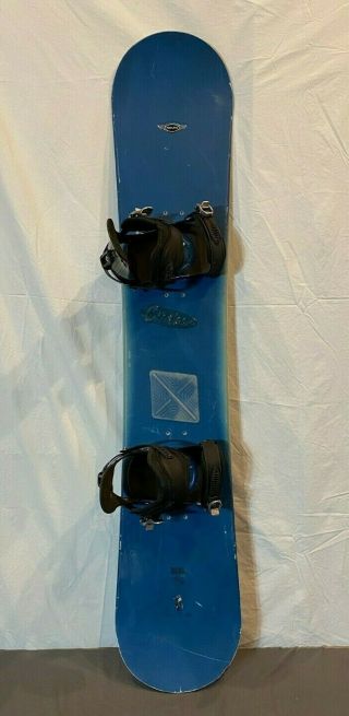 Vintage Sims Dual Neal Drake Pro Model 156cm Snowboard Gnu Carbon Fiber Bindings