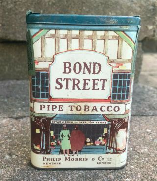 Vintage Bond Street Tobacco Vertical Pocket Tin