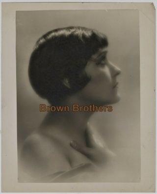 Vintage 1920s Gloria Swanson French Character Study Oversized Photo