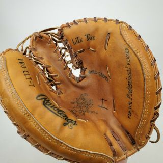 Vintage Rawlings Heart Of The Hide Catchers Mitt Gold Glove Series Rht Usa Made