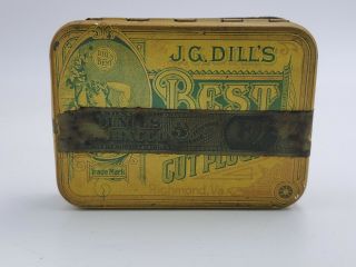 Antique Vintage Pipe Tobacco Tin Dill 
