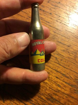 Unfired Mini Bottle Beverage Ad Lighter,  Royal Crown Cola