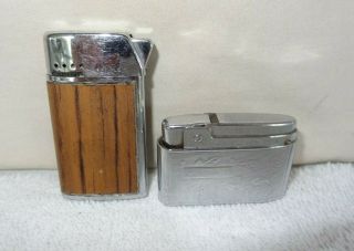 2 Vintage Bentley Butane Lighter Made In Usa