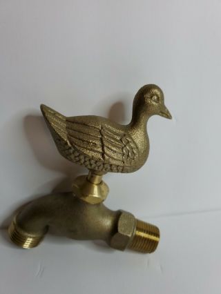 Solid Brass Garden Hose Faucet Head With Duck Handle