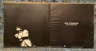 Ray Charles ‎– A Man And His Soul - 2x LP greatest hits w/ story,  photos VG, 2