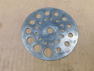 Vintage Planet Jr No 300 A Seeder Plate 5460 With Holes 27 - 39 Good