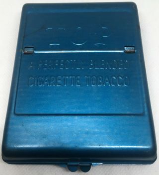 Vintage Top Tobacco Cigarette Roller Tin Blue 60 