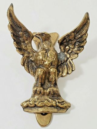 Vintage American Eagle Door Knocker Brass Solid Metal