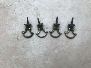 Set Of 4 Antique Style Brass Dutch Drop Handles