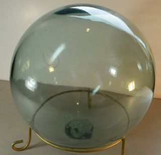 Antique Fishing Float/ball Green Glass Large - 34 " Circumference Vintage/japan